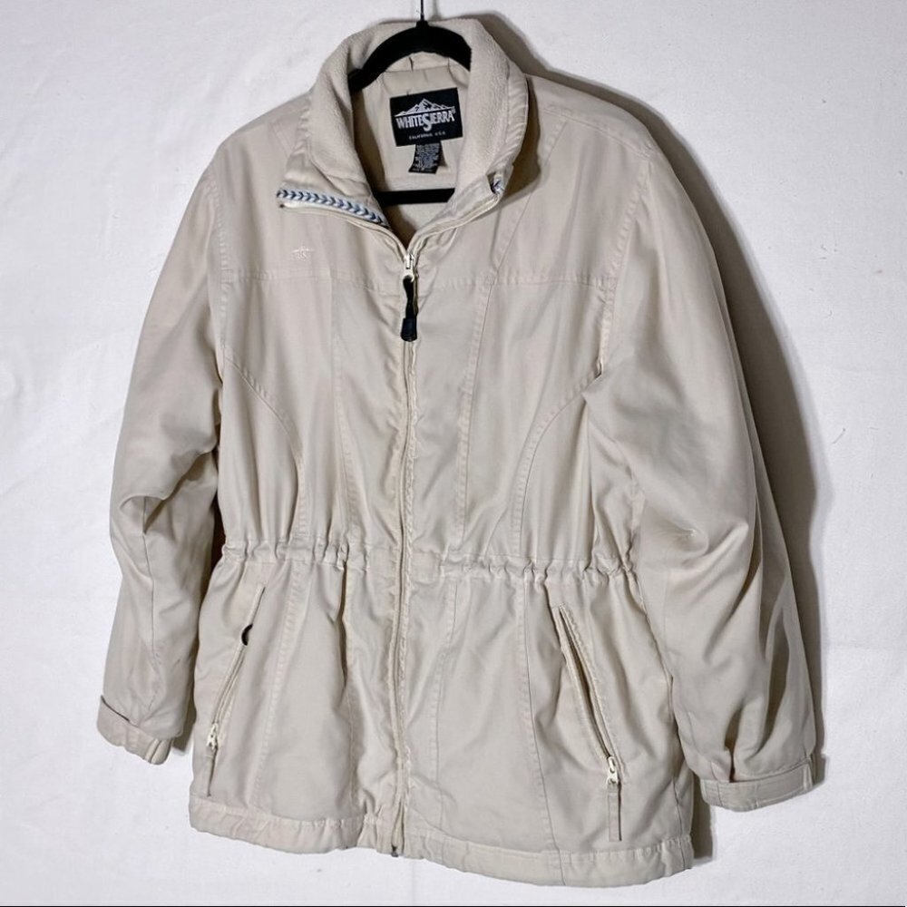 Vintage White Sierra Cream Spring Fall Jacket S